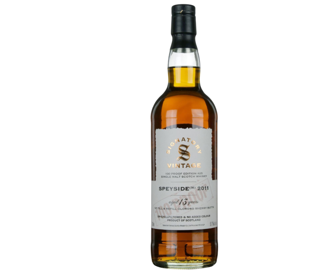 Signatory Vintage 100 Proof Edition Speyside M 13 Years 2011 700ml