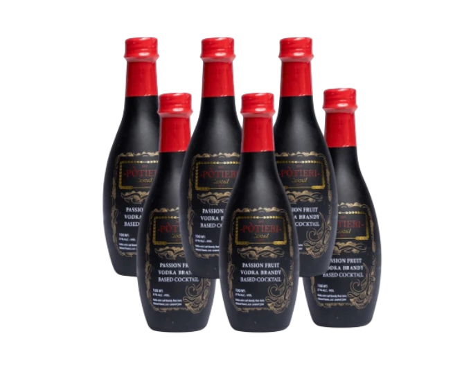 Potieri Passionfruit Vodka Brandy 100ml 6-Pack Bottle (Scan Correct Item)