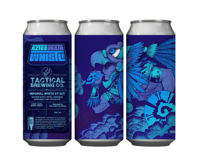 Tactical Aztec Death Whistle 16oz 4-Pack Can (No Barcode)