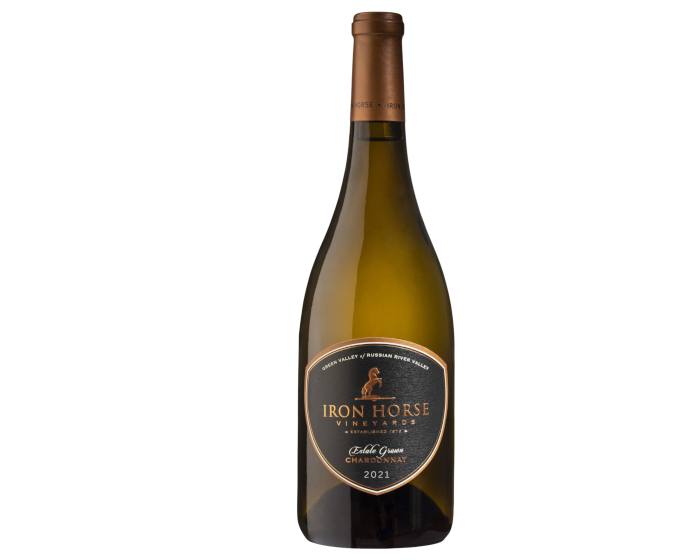 Iron Horse Vineyards Estate Chard 2021 750ml