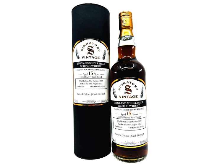 Signatory Vintage Cask Strength Collection Auchentoshan 15 Years 2007 700ml