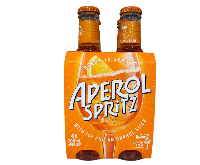 Aperol Spritz 200ml 4-Pack Bottle
