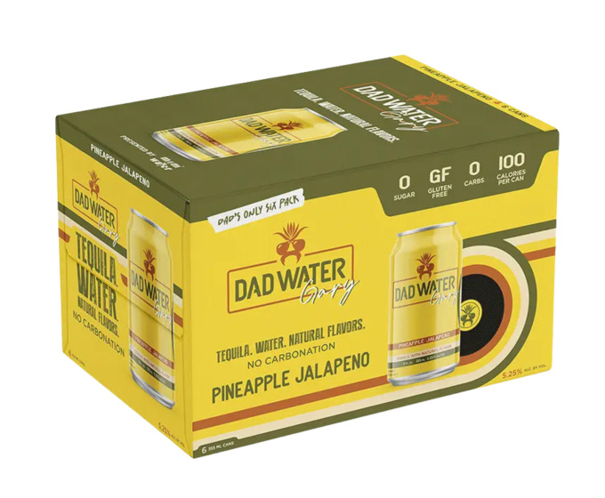 Dad Water Gary Pineapple Jalapeno 6-Pack Can