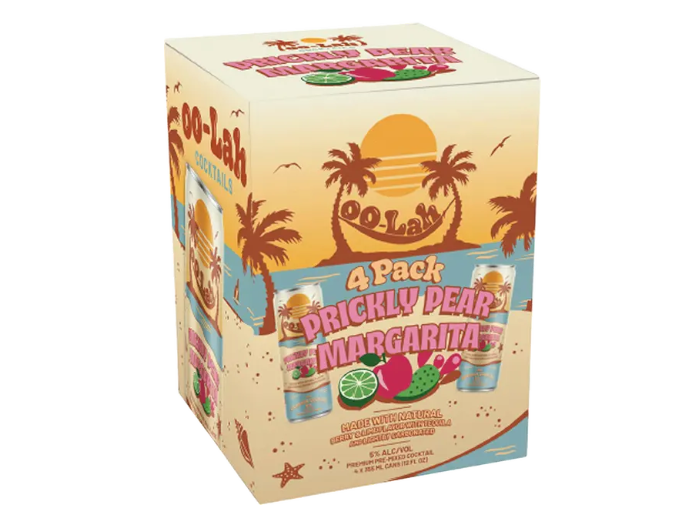 Oo Lah Prickly Pear Margarita 12oz 4-Pack Can