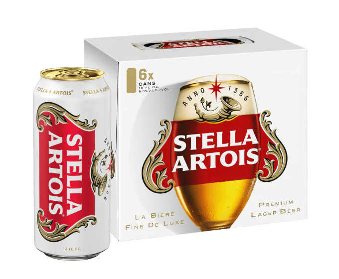 Stella Artois 12oz 6-Pack Can