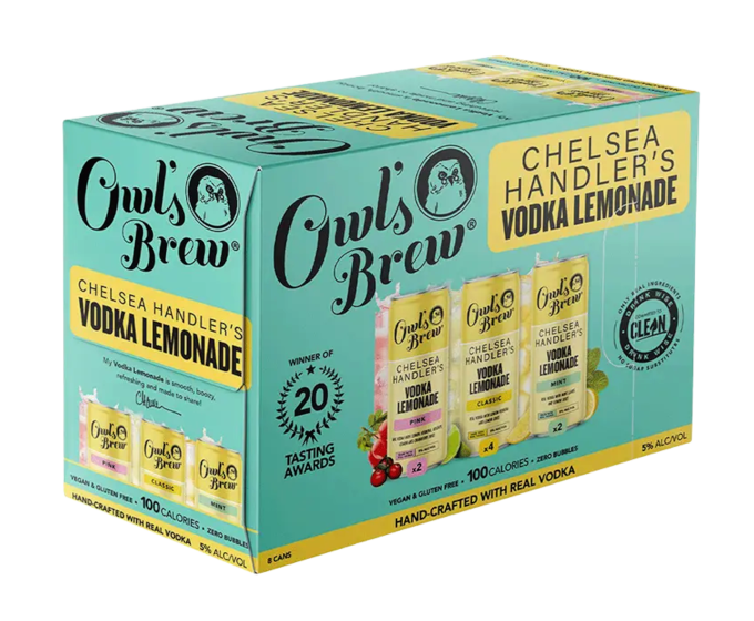 Owls Brew Chelsea Handler Lemonade 12oz 8-Pack Can