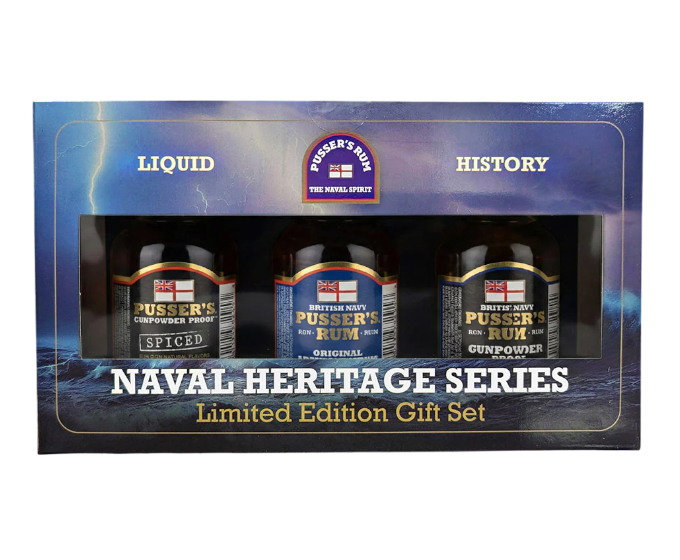 Pussers Naval Heritage Series Limited Edition Gift Set 3-Pack 50ml