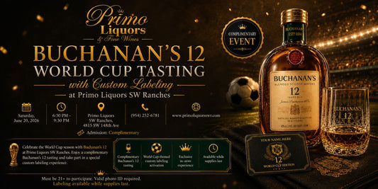 Buchanan's 12 World Cup Tasting & Custom Labeling Event | Complimentary Admission