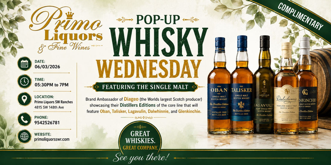 Whisky Wednesday Tasting Featuring Diageo Distillers Editions | June 3
