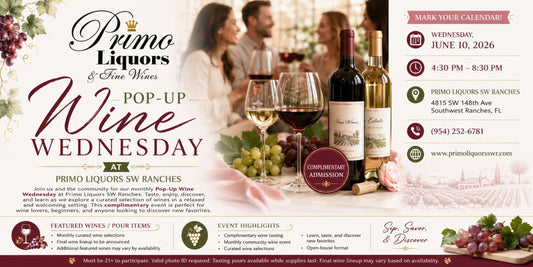 Pop-Up Wine Wednesday at Primo Liquors SW Ranches