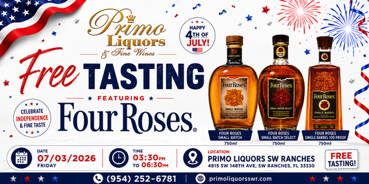Free Four Roses Bourbon Tasting at Primo Liquors SW Ranches | July 3, 2026