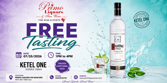 Free Ketel One Vodka Tasting at Primo Liquors SW Ranches