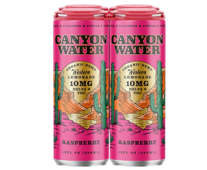 Canyon Water Raspberry Lemonade 12oz 4-Pack Can