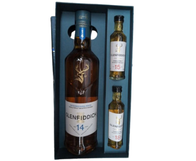 Glenfiddich 14 Years SM 750ml (with 2-50ml)
