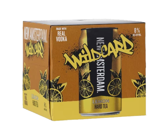 New Amsterdam Wild Card Lemon Hard Tea 355ml 4-Pack Can