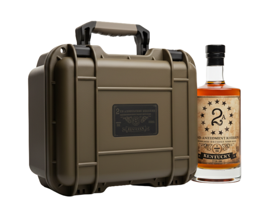 2A 2nd Amendment Straight Bourbon W/ Alpha Gun Case 750ml