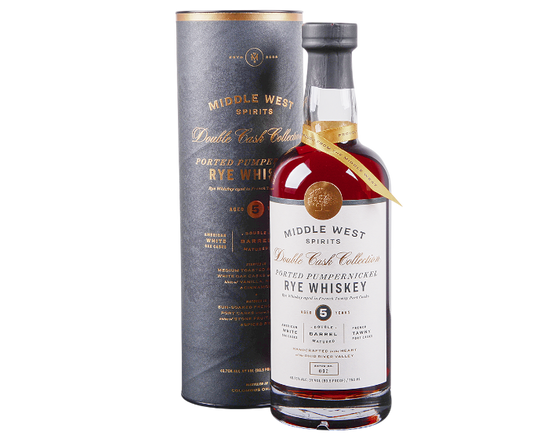 Middle West Double Cask Collection Ported Pumpernickel Rye 5 Years 750ml