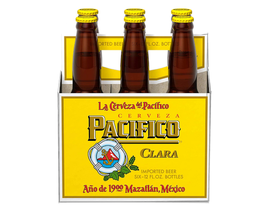 Cerveza Pacifico Clara 12oz 6-Pack Bottle
