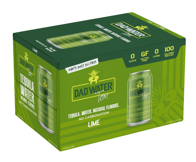 Dad Water Lime Tom 12oz 6-Pack Can