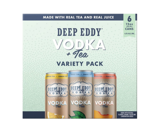 Deep Eddy Vodka Tea Variety 12oz 6-Pack Can
