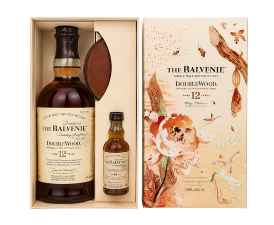 The Balvenie 12 Years Doublewood 750ml With 14 Years 50ml Gift Set