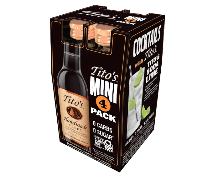 Tito's Handmade Vodka 50ml 4-Pack