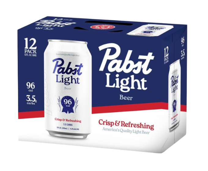 Pabst Blue Ribbon Light 12oz 12-Pack Can