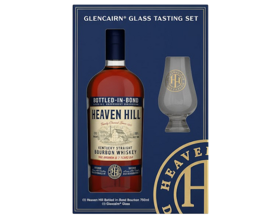 Heaven Hill 7 Years Bottled in Bond 750ml With Glencairn Glass