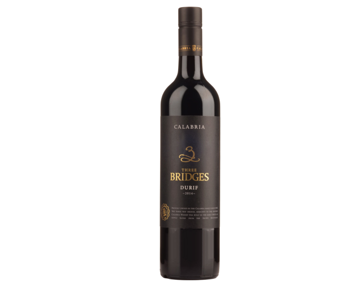 Calabria 3 Three Bridges Fortified Durif 2014 750ml