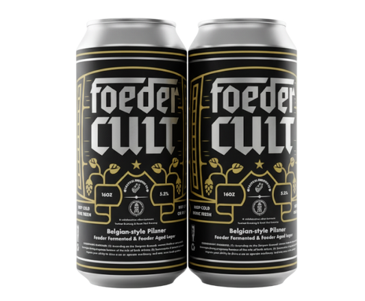 Tactical Foeder Cult Belgian Pilsner 16oz 4-Pack Can (No Barcode)