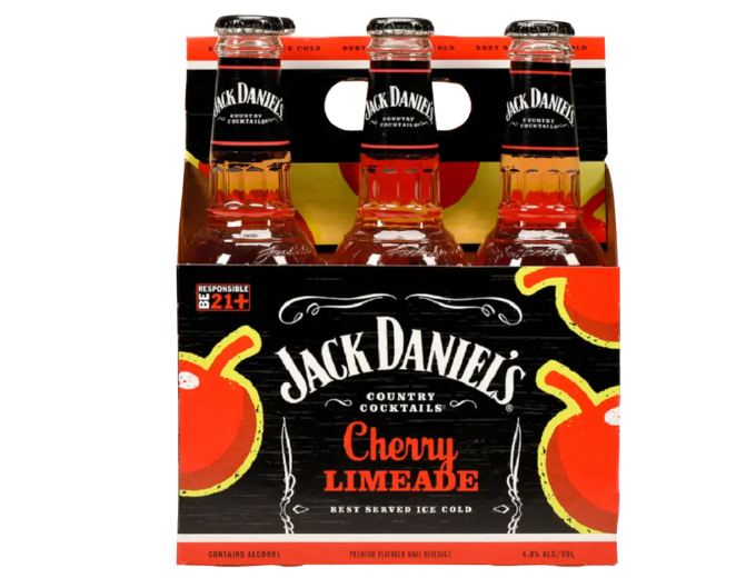 Jack Daniels Cherry Limeade 10oz 6-Pack Bottle