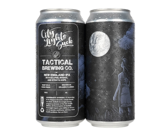 Tactical City Lights Suck 16oz 4-Pack Can (No Barcode)