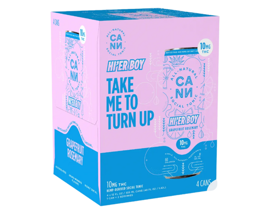 Cann Hier Boys Grapefruit Rosemary THC 10mg 12oz 4-Pack Can