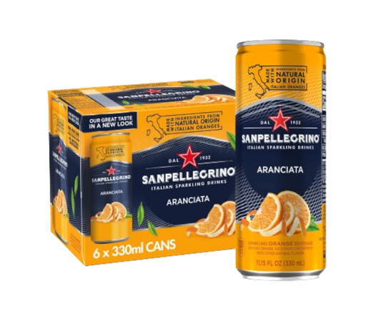 San Pellegrino Aranciata 11.15oz 6-Pack Can