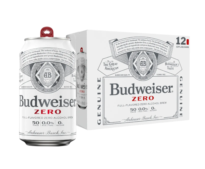 Budweiser Zero NA 12oz 12-Pack Can