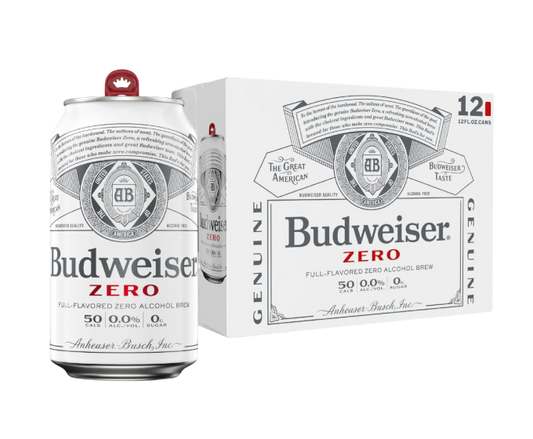 Budweiser Zero NA 12oz 12-Pack Can