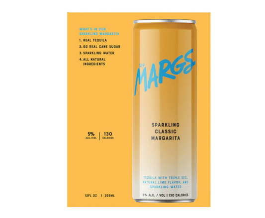 Sip Margs Sparkling Classic Margarita 12oz 4-Pack Can