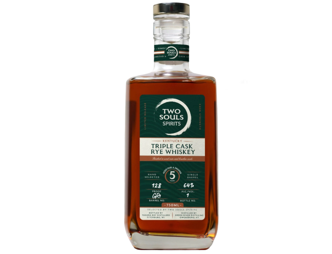 Two Souls Kentucky Triple Cask Rye 5 Years 750ml