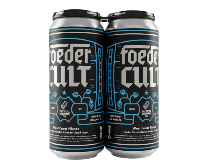 Tactical Foeder Cult West Coast Pilsner 16oz 4-Pack Can (No Barcode)