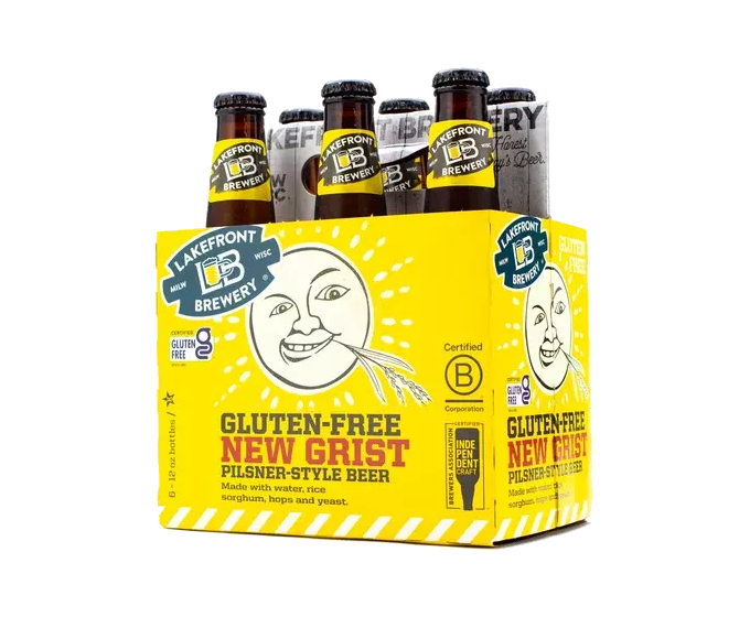 Lakefront New Grist Gluten Free Pilsner 12oz 6-Pack Can