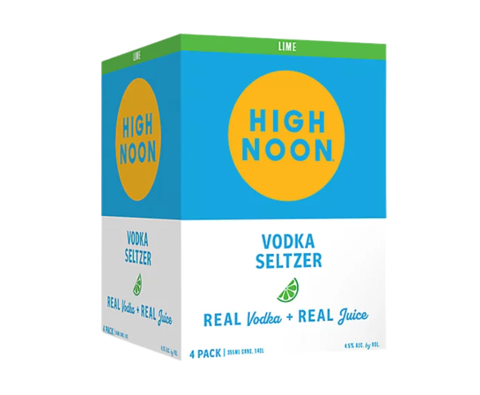 High Noon Vodka & Soda Lime 12oz 4-Pack Can (DNO P2)