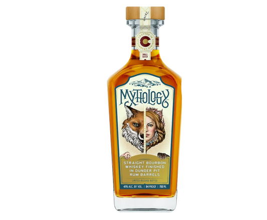 Mythology Straight Bourbon Dunder Pit Rum Barrel 750ml (Scan Correct Item)