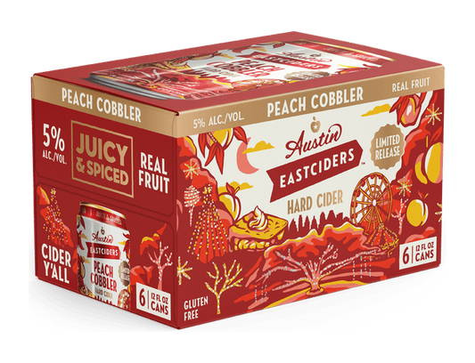 Austin Eastciders Peach Cobbler 12oz 6-Pack Can