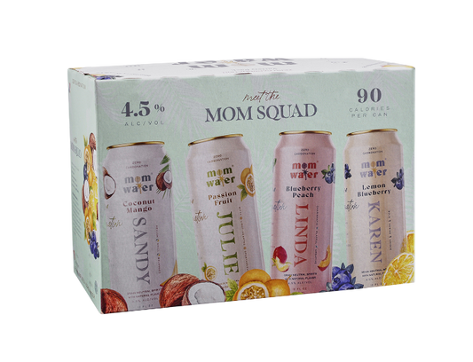 Mom Water Variety Pack 12oz 8-Pack Can