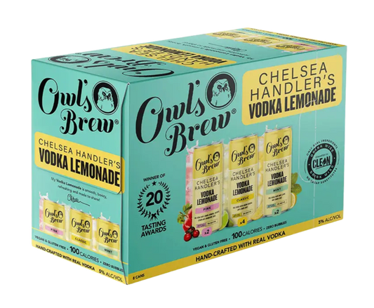 Owls Brew Chelsea Handler Lemonade 12oz 8-Pack Can