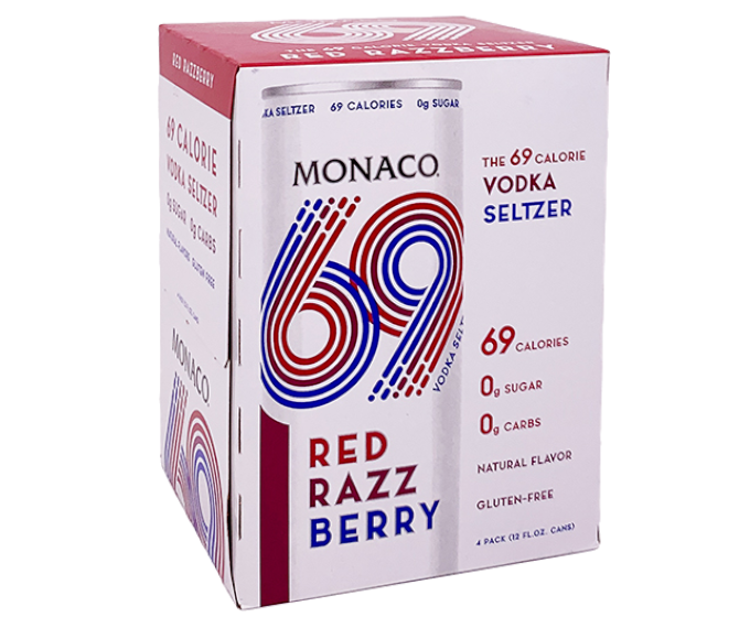 Monaco Cocktail 69 Red Razz Berry 12oz 4-Pack Can