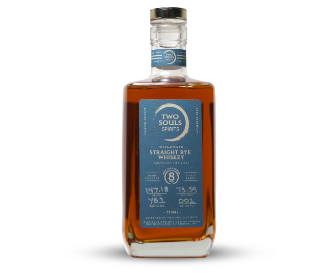 Two Souls Yahara Bay Rum Wisconsin Straight Rye 8 Years 750ml