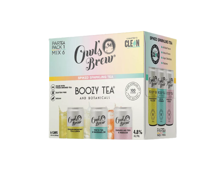 Owls Brew Boozy Tea & Vodka 12oz 8-Pack Can