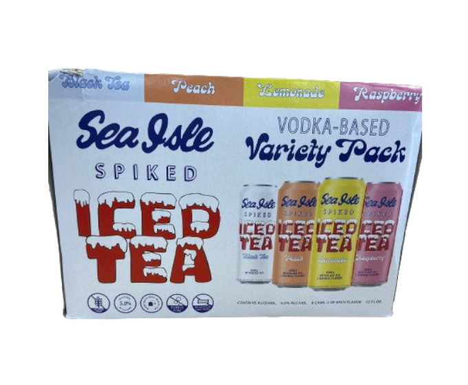 Sea Isle Spiked Iced Tea Variety Pack 12oz 8-Pack Can