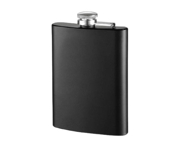 Hip Flask 8oz Black (No Barcode)